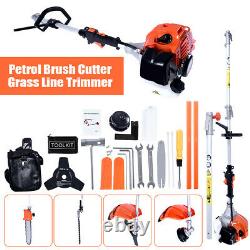 52cc Multi Function 5in1 Garden Tool Brushcutter Grass Trimmer Chainsaw 2-stroke