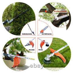 52cc Multi Function Garden Tool 2-Stroke Brush Cutter Grass Trimmer Chainsaw