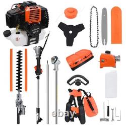 52cc Multi Function Garden Tool Brush Cutter Grass Trimmer Chainsaw strimmer