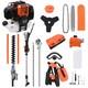 52cc Multi Function Garden Tool Brush Cutter Grass Trimmer Chainsaw Strimmer