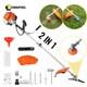 52cc Multi-function Garden Tool Powerful Petrol Strimmer Brush Cutter & Chainsaw