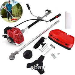 52cc Multi Garden Tool 2in1 Petrol Strimmer grass line trimmer weed Brush Cutter
