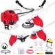 52cc Multi Garden Tool 3in1 Petrol Strimmer Grass Line Trimmer Weed Gasoline 1l