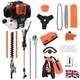 52cc Multitool Hedge Trimmer Tool Petrol Strimmer Brush Cutter Garden Chainsaw
