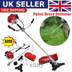 52cc Petrol 2in1 Grass Strimmer Trimmer Brush Cutter Garden Tool 5 YEAR WARRANTY