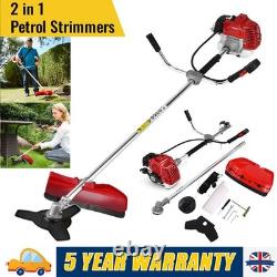 52cc Petrol 2in1 Grass Strimmer Trimmer Brush Cutter Garden Tool 5 YEAR WARRANTY
