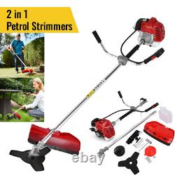 52cc Petrol 2in1 Grass Strimmer Trimmer Brush Cutter Garden Tool 5 YEAR WARRANTY