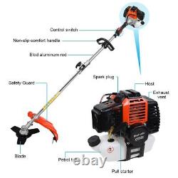 52cc Petrol 4 in1 Garden Tool Brush Cutter Grass Trimmer Chainsaw Hedge 2-Stroke