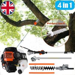 52cc Petrol 4 in1 Garden Tool Brush Cutter Grass Trimmer Chainsaw Hedge 2-Stroke