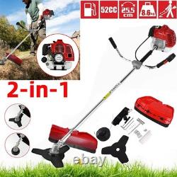 52cc Petrol Backpack Brush Cutter & Strimmer Heavy Duty Garden Tool