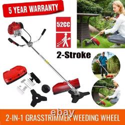 52cc Petrol Backpack Brush Cutter & Strimmer Heavy Duty Garden Tool