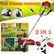 52cc Petrol Garden Brush Cutter, Grass Line Trimmer 2 In 1 Strimmer Set 3hp Home