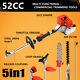 52cc Petrol Garden Brushcutter Strimmer Grass 5 In 1 Heavy Duty Trimmer Weed 2hp