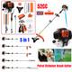 52cc Petrol Garden Multi Tool Set Strimmer Brushcutter Hedge Trimmer Chainsaw