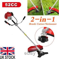 52cc Petrol Gasoline Engine Grass Blade Strimmer Trimmer Brush Cutter Garden Kit