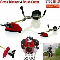 52cc Petrol Gasoline Engine Grass Blade Strimmer Trimmer Brush Cutter Garden Kit