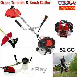 52cc Petrol Gasoline Engine Grass Strimmer Trimmer Brush Cutter Blade Garden Kit