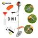 52cc Petrol Grass Trimmer Brush Cutter Heavy Duty Strimmer Garden Cutting Tool