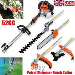 52cc Petrol Multi Function 4in1 Garden Tool Brush Cutter Grass Strimmer Chainsaw