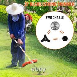 52cc Petrol Strimmer 2-Stroke Garden 5-IN-1 Brush Cutter Petrol Grass Strimmer