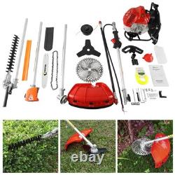 52cc Petrol Strimmer 2-Stroke Garden 5-IN-1 Brush Cutter Petrol Grass Strimmer