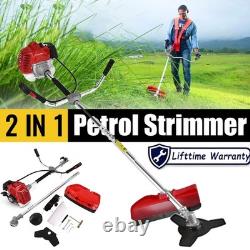52cc Petrol Strimmer 2 Stroke Garden Grass Trimmer Brush Cutter Multi Tool Kit