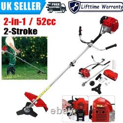 52cc Petrol Strimmer 2 Stroke Garden Grass Trimmer Brush Cutter Multi Tool Kit