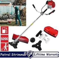 52cc Petrol Strimmer 2 Stroke Garden Grass Trimmer Brush Cutter Multi Tool Kit
