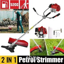 52cc Petrol Strimmer 2 Stroke Garden Grass Trimmer Brush Cutter Multi Tool Kit
