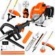 52cc Petrol Strimmer 5in1 Brush Cutter Grass Trimmer Pole Hedge Pruner Chainsaw