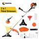 52cc Petrol Strimmer Brush Cutter 2-in-1 Grass Line Trimmer 2-stroke Engine 2025