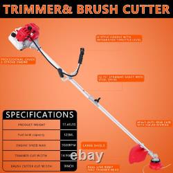 52cc Petrol Strimmer Brush Cutter Garden Grass Trimmer 3 IN 1Grass Line Trimmer