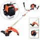 52cc Petrol Strimmer Brush Cutter Garden Grass Trimmer With 2 Stroke Engine