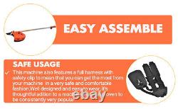 52cc Petrol Strimmer Brush Cutter Garden Grass Trimmer with 2 Stroke Engine