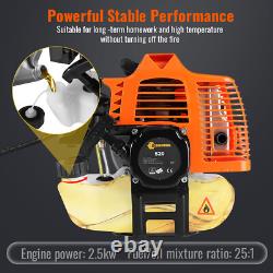 52cc Petrol Strimmer Garden Brush Cutter 2in1 Grass Line Trimmer 2-Stroke Engine