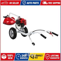 52cc Petrol Wheeled Brush Cutter Trolley&Grass Trimmer 2-Stroke 2.2KW Split Shaf