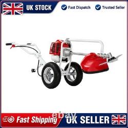 52cc Petrol Wheeled Brush Cutter Trolley&Grass Trimmer 2-Stroke 2.2KW Split Shaf
