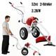 52cc Petrol Wheeled Brush Cutter Trolley Grass Trimmer 2-stroke 2.2kw Split Shaf
