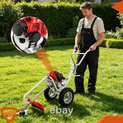 52cc Petrol Wheeled Brush Cutter high-performance 2-Stroke Trimmer 7500rpm Red 52cc Petrol Wheeled Brush Cutter high-performance 2-Stroke Trimmer 7500rpm Red