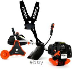 52cc Powerful 2-in-1 Petrol Strimmer & Brush Cutter for Effortless Gardening