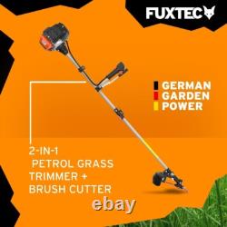 52cc Powerful 2-in-1 Petrol Strimmer & Brush Cutter for Effortless Gardening