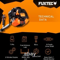 52cc Powerful 2-in-1 Petrol Strimmer & Brush Cutter for Effortless Gardening