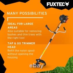 52cc Powerful 2-in-1 Petrol Strimmer & Brush Cutter for Effortless Gardening
