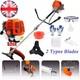 52cc Weed Wacker Gas Powered, 2 In 1 String Trimmer/edger Brush Cutter 2-stroke