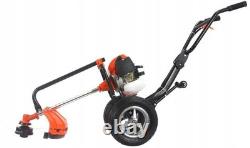 5.2hp Petrol Strimmer Mower Wheeled Brush Cutter 50cm Cut Wide Area