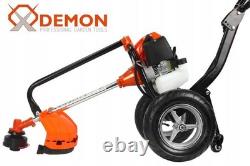 5.2hp Petrol Strimmer Mower Wheeled Brush Cutter 50cm Cut Wide Area