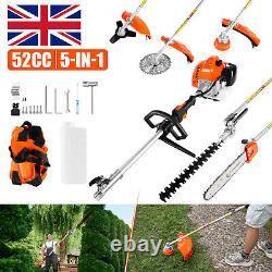 5-In-1 Multi Function 52CC Petrol Strimmer Garden Tool Brush Cutter Chainsaw