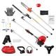 5 In1 Grass Cutter 52cc Engine Multi Brush Cutter Petrol Strimmer Cutter Trimmer