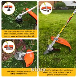 5 in1 Petrol Brush Cutter Strimmer Grass Trimmer Garden Tool 52cc 2 Stroke Kit