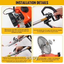 5 in1 Petrol Brush Cutter Strimmer Grass Trimmer Garden Tool 52cc 2 Stroke Kit